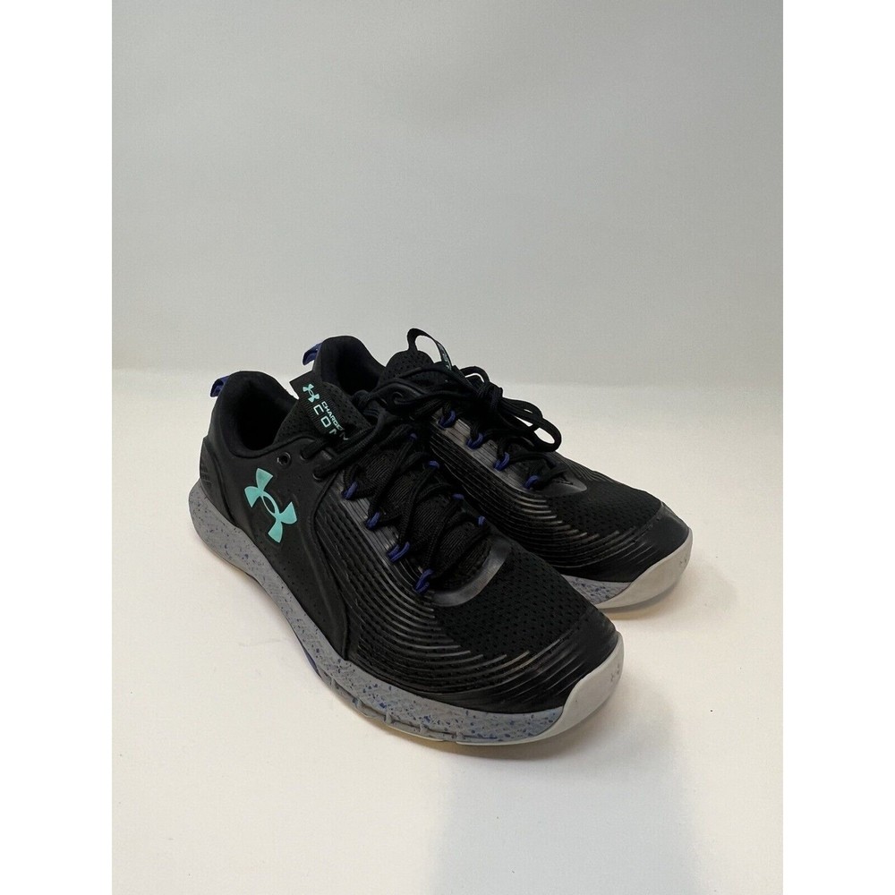 Under Armour Mens Charged Commit Black Basketball Shoes Sneakers 9